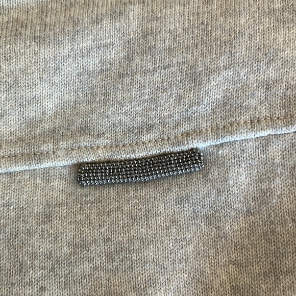 BRUNELLO CUCINELLI
Bead-embellished melange cashmere sweater Light Grey Size XS - Picture 11 of 17